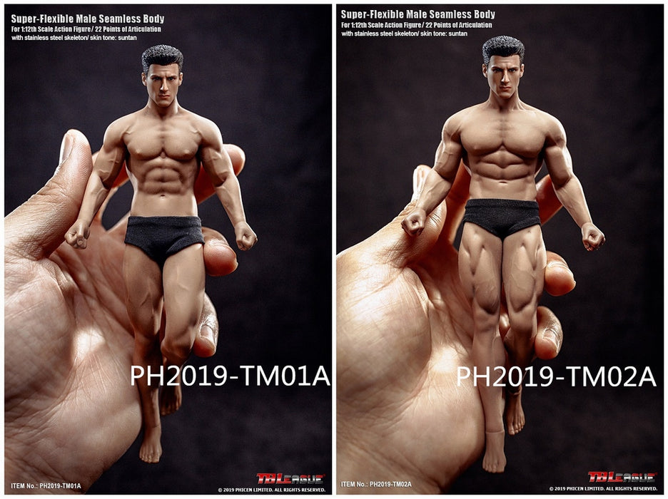 In-stock TBLeague Phicen 1/12 Male Body PH2019-TM01A B  6IN Action Figure F SHFiguart #Suntan (Censored)