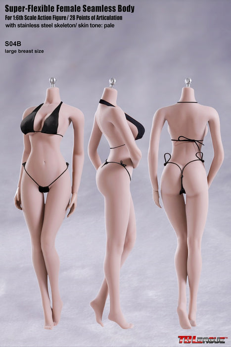 In-stock 1/6 TBLeague Phicen Standard S04B S06B Large Bust Seamless Female Body (Censored)