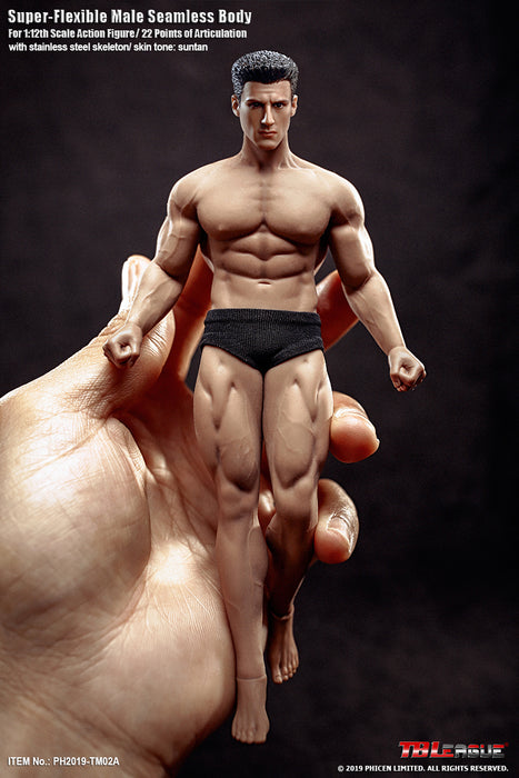 In-stock TBLeague Phicen 1/12 Male Body PH2019-TM01A B  6IN Action Figure F SHFiguart #Suntan (Censored)