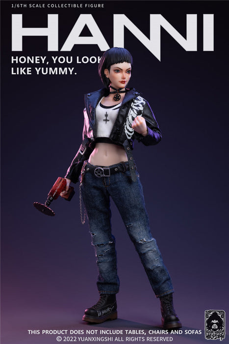 In-stock 1/6 YUANXINGSHI HSLX-001 Food Hunter Hanne Action Figure