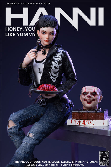 In-stock 1/6 YUANXINGSHI HSLX-001 Food Hunter Hanne Action Figure