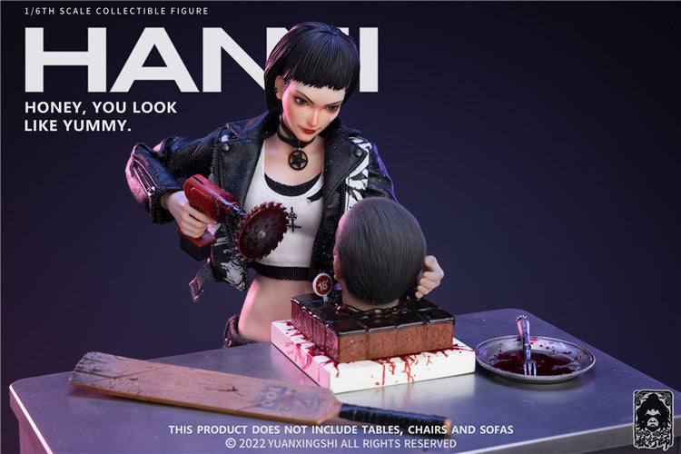In-stock 1/6 YUANXINGSHI HSLX-001 Food Hunter Hanne Action Figure