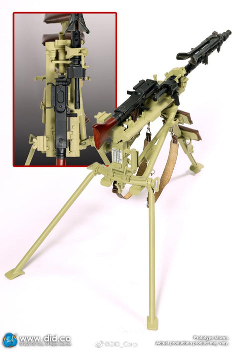 In-stock 1/6 DID E60069 Tripod For MG34 (Yellow/Green)