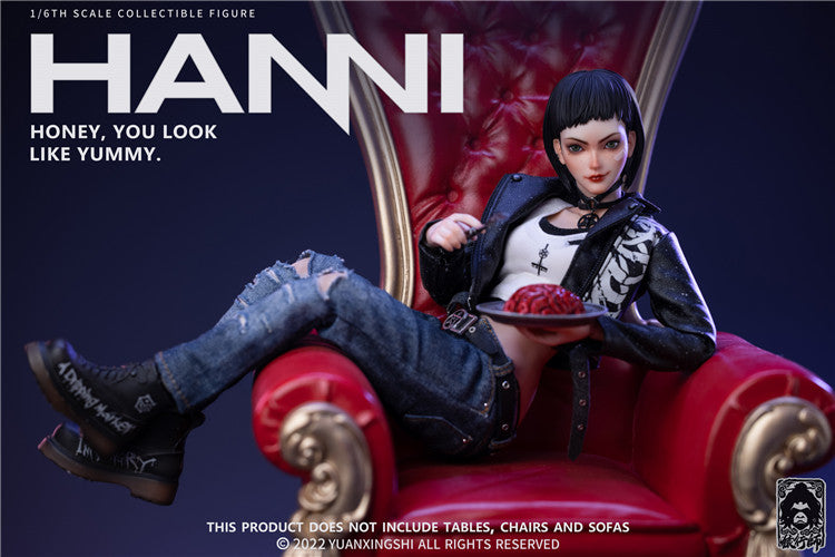In-stock 1/6 YUANXINGSHI HSLX-001 Food Hunter Hanne Action Figure