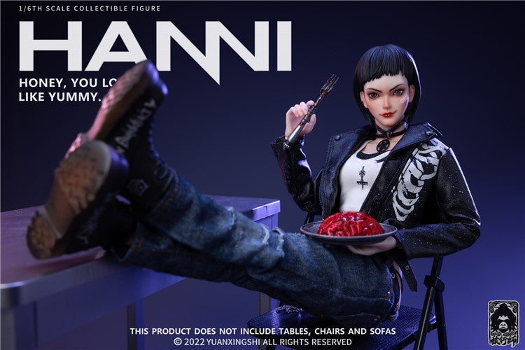 In-stock 1/6 YUANXINGSHI HSLX-001 Food Hunter Hanne Action Figure