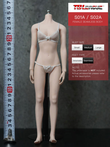 In-stock 1/6 TBLeague Phicen Mid-bust Standard S01A S02A Seamless Female Body (Censored)