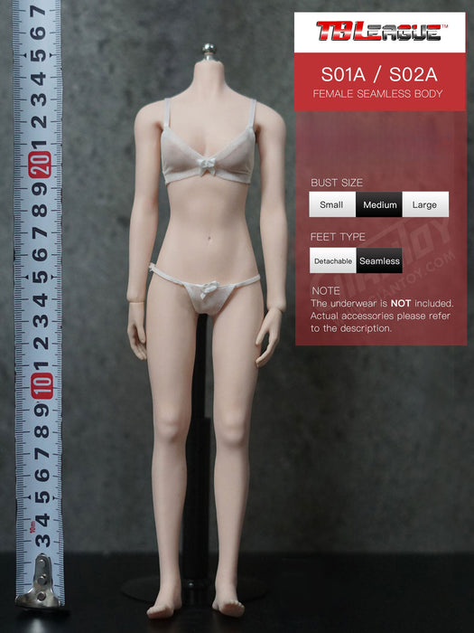 In-stock 1/6 TBLeague Phicen Mid-bust Standard S01A S02A Seamless Female Body (Censored)