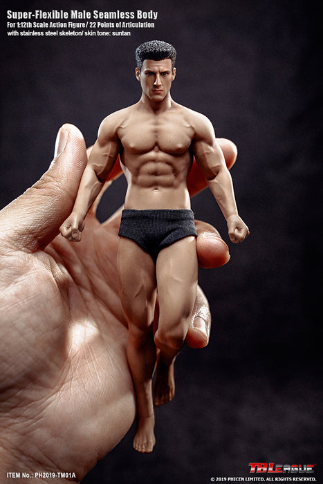 In-stock TBLeague Phicen 1/12 Male Body PH2019-TM01A B  6IN Action Figure F SHFiguart #Suntan (Censored)