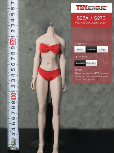In-stock 1/6 TBLeague Phicen Short Asian Petite S26A S27B Female Body (Censored)