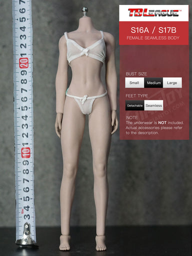 In-stock 1/6 TBLeague Slim Shoulder Standard Mid-bust S16A S17B Female Body (Censored)