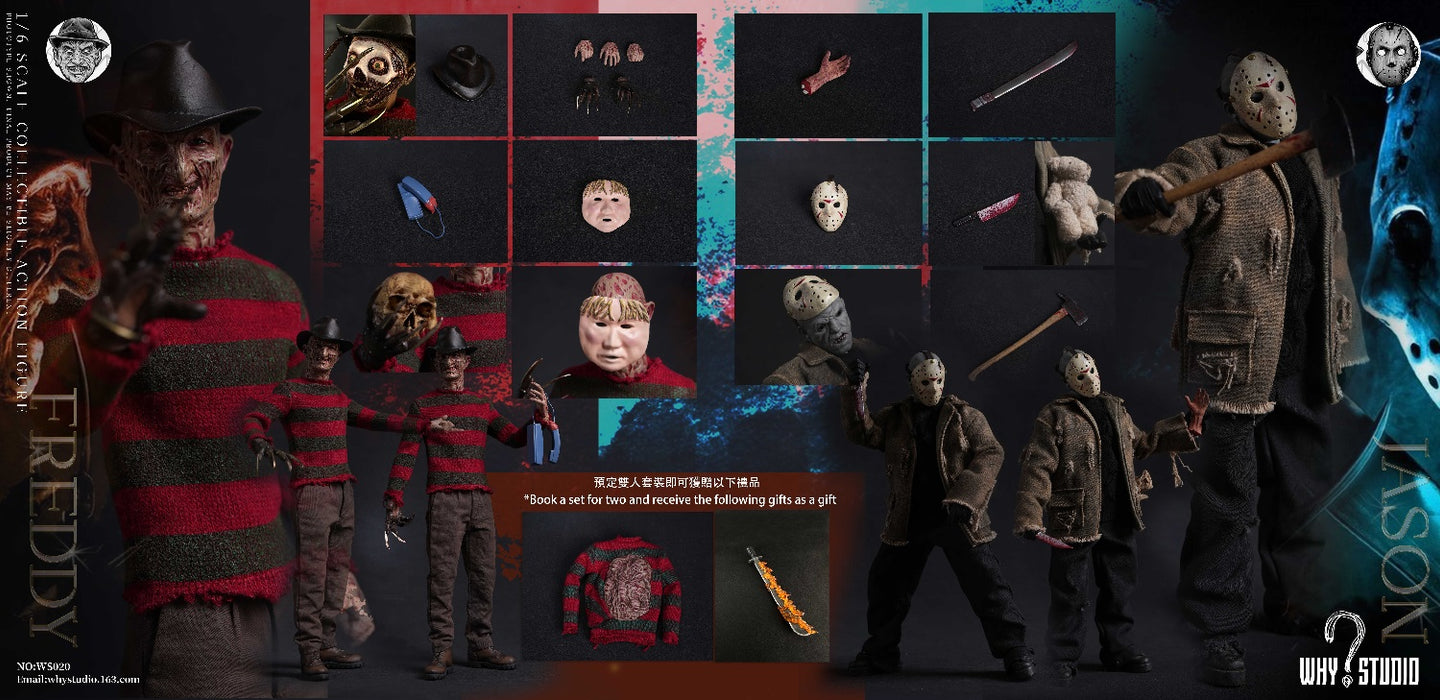 In-stock 1/6 WHY STUDIO Freddy VS Jason WS018 WS019 WS020