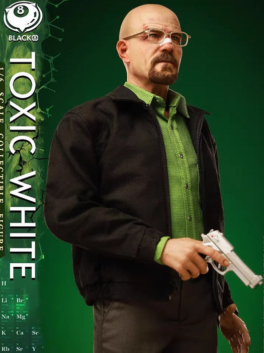 In-stock 1/6 BLACK 8 Studio BK-006 Toxic White Action Figure