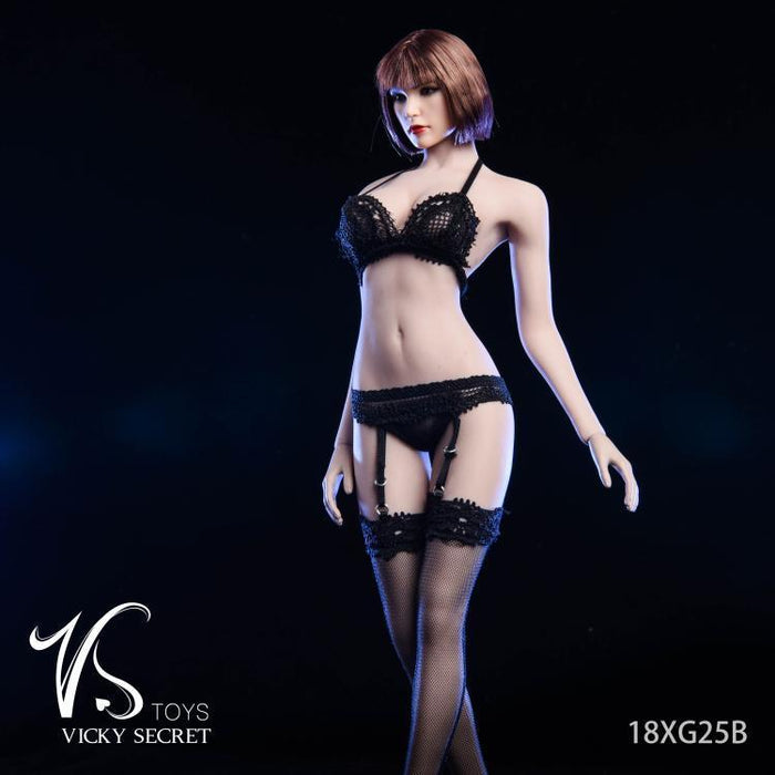 In-Stock 1/6 Scale VSTOYS 18XG25 Lace Garter lingerie Set 12in Action Figure