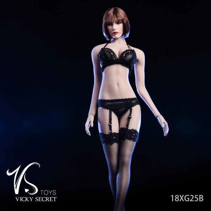 In-Stock 1/6 Scale VSTOYS 18XG25 Lace Garter lingerie Set 12in Action Figure