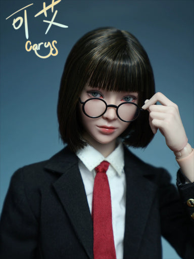 In-stock 1/6 JKTOYS K-011 Carys Female Head Sculpt w/ Adjustable Eyes