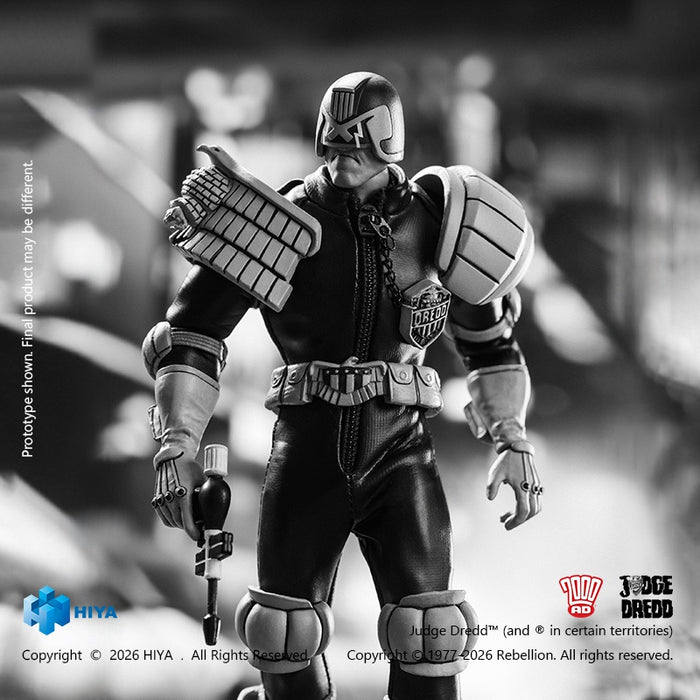 Pre-order 1/12 HiyaToys ESJ0163 Judge Dredd Exquisite Super Series Judge Dredd (Black & White Ver.)