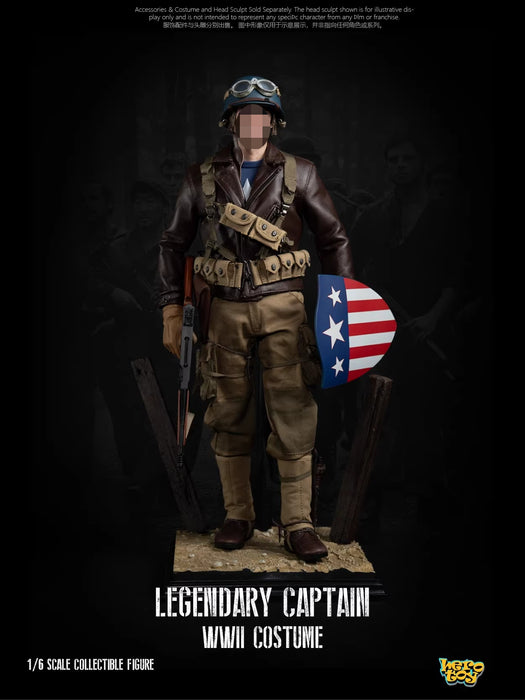 Pre-order 1/6 Facepool FPAC003 Legendary Captain WWⅡ Costume