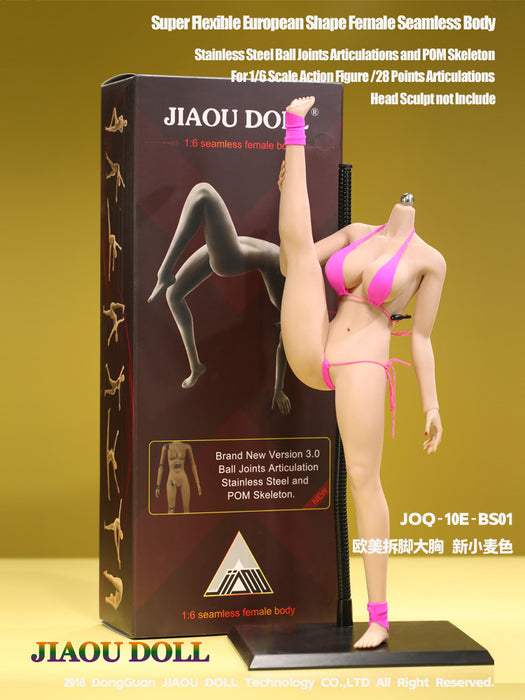 JIAOU DOLL 1/6 Scale European Shape New Seamless Female Body Action Figure (10E Series)