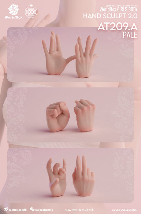 In-stock 1/6 Worldbox AT209 Hand Sculpt Set