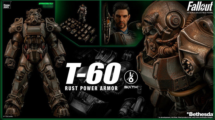 Pre-order 1/6 THREE ZERO 3Z10050W0 Fallout T-60 Rust Power Armor Action Figure