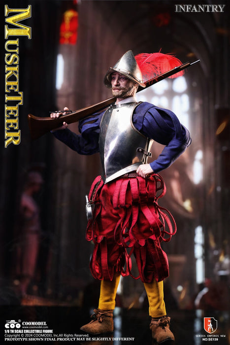 In-stock 1/6 COOMODEL SPANISH CONQUISTADOR MUSKETEER SE138 SE139 Action Figure