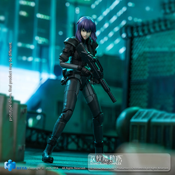 Pre-order 1/12 HiyaToys ESG0203 GHOST IN THE SHELL Stand Alone Complex Kusanagi Motoko Battle Suit Version Action Figure