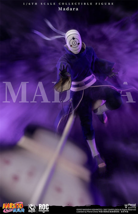 Pre-order 1/6 Rocket Toys ROC-021 Madara Uchiha White Mask Version Action Figure