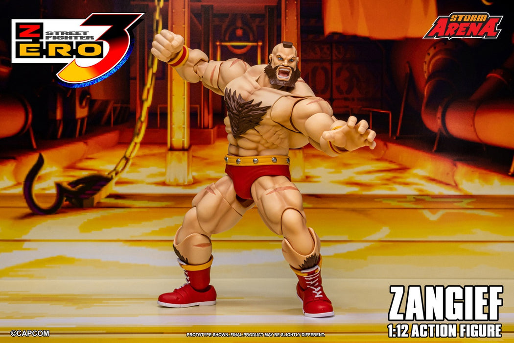 Pre-order 1/12 Storm Collectibles SFSA08 ZANGIEF - STREET FIGHTER ZERO 3 Action Figure