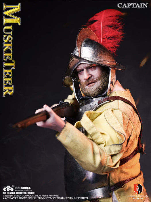 In-stock 1/6 COOMODEL SPANISH CONQUISTADOR MUSKETEER SE138 SE139 Action Figure