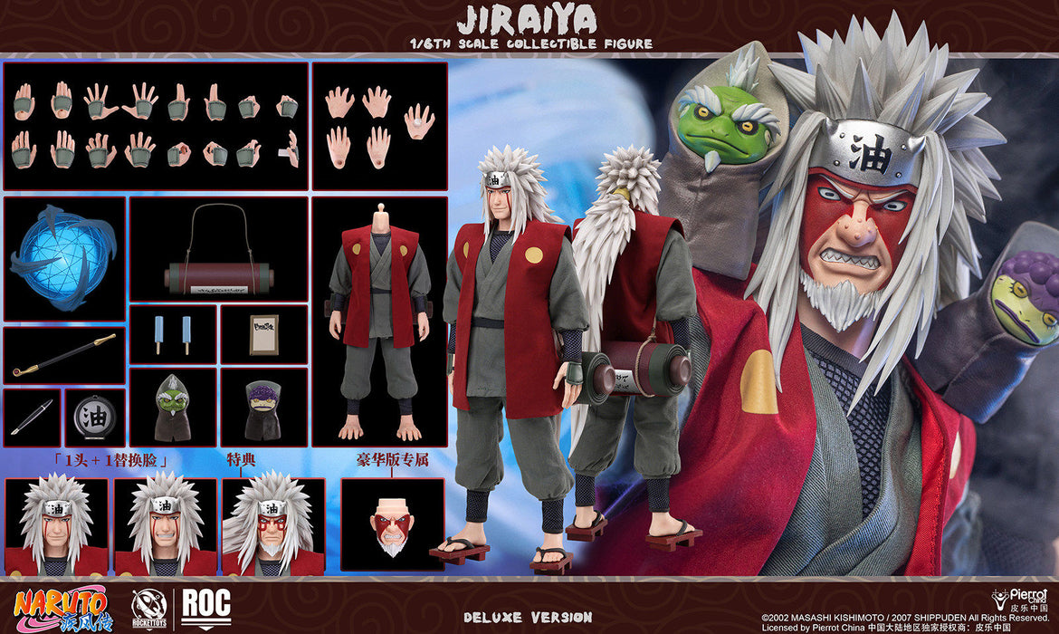 Pre-order 1/6 Rocket Toys ROC-019 & ROC-020 Jiraiya Action Figure
