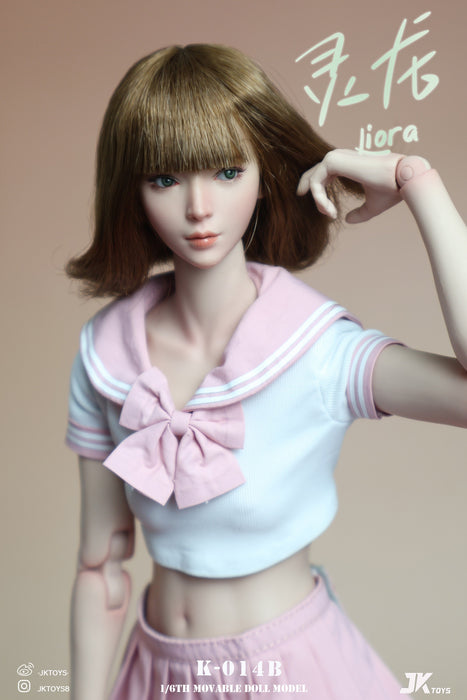 Pre-order 1/6 JKTOYS K-014 Asian Beauty Head Sculpt (Movable Eyes)- Liora