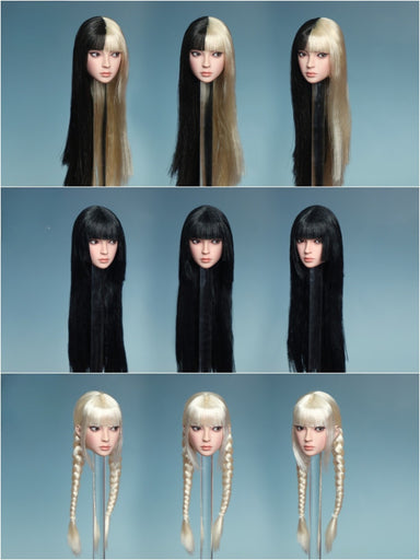 In-stock 1/6 JKTOYS K-013 Lena (A/B/C) Head Sculpt