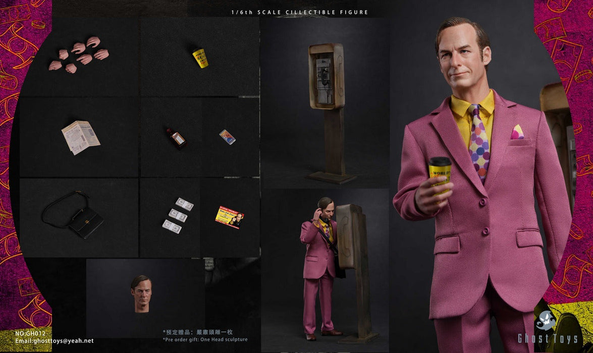 In-stock 1/6 Ghost Toys GH-012 Seductive Saul Lawyer Action Figure