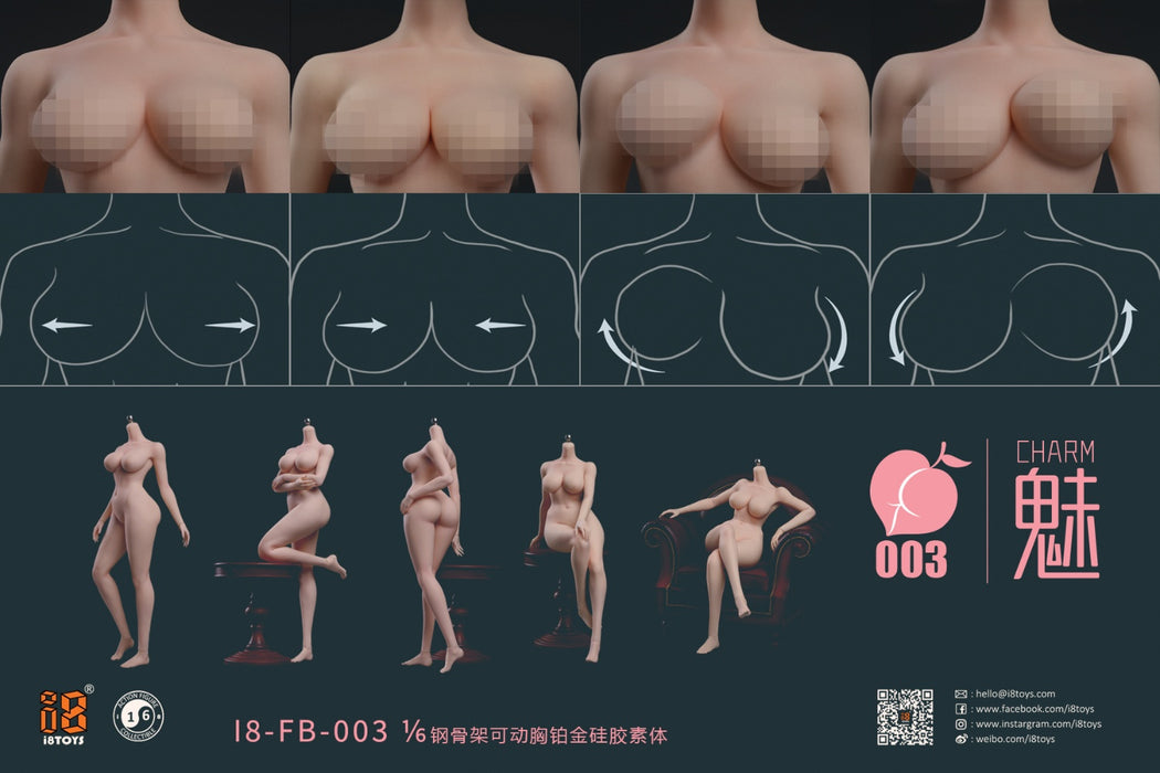 Pre-order 1/6 i8TOYS I8-FB-003 Seamless Female Body (A-Moveable Chest/B-Non-moveable Chest)