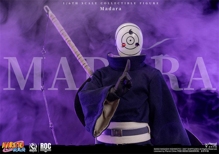 Pre-order 1/6 Rocket Toys ROC-021 Madara Uchiha White Mask Version Action Figure
