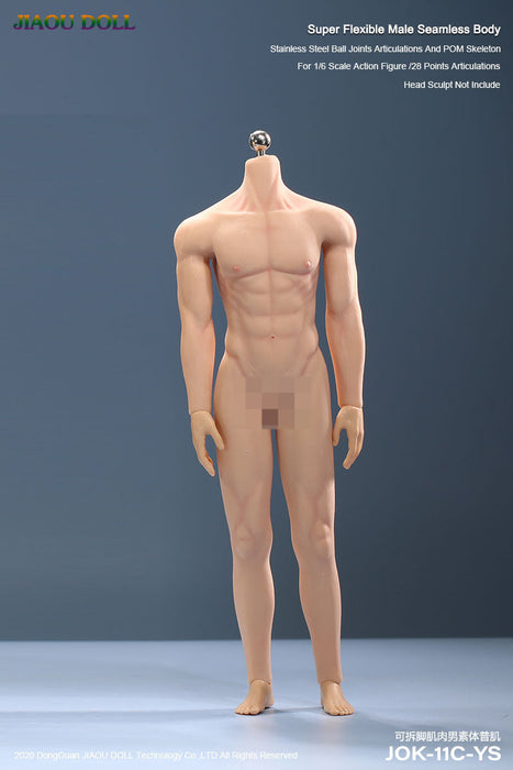 In-stock 1/6 JIAOU DOLL Seamless Male Body 11C Muscular Series (No biological details)