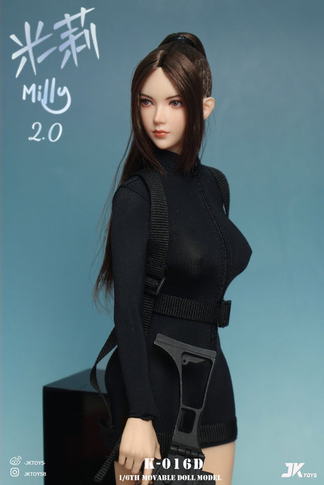 Pre-order 1/6 JKTOYS K-016 Milly2.0 Female Head Sculpt (ABCD)
