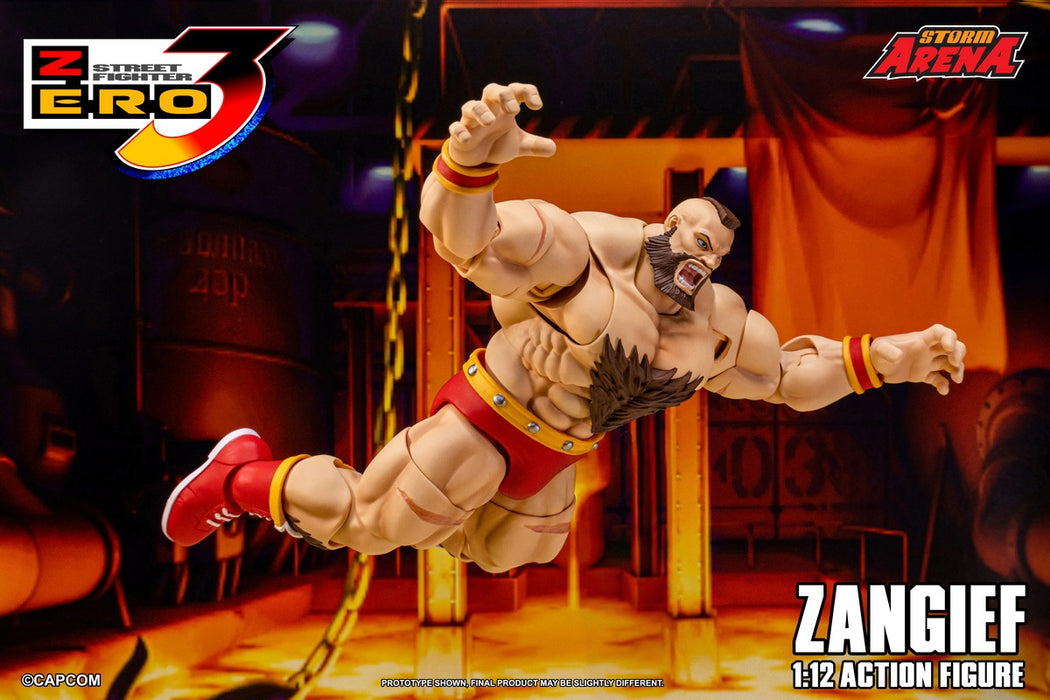 Pre-order 1/12 Storm Collectibles SFSA08 ZANGIEF - STREET FIGHTER ZERO 3 Action Figure