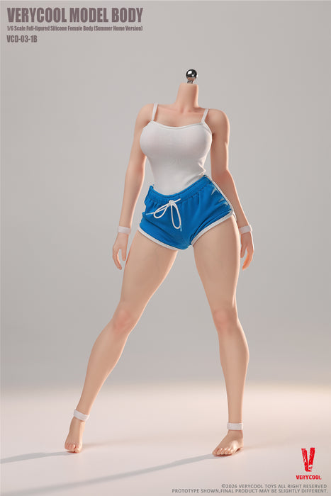 Pre-order 1/6 Verycool VCD-03-1 Full-Figured Silicone Female Body Summer Loungewear Version