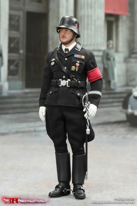 Pre-order 1/12 3R TG80008 Little Empire Series Eight - Heinrich Himmler Black Version Action Figure