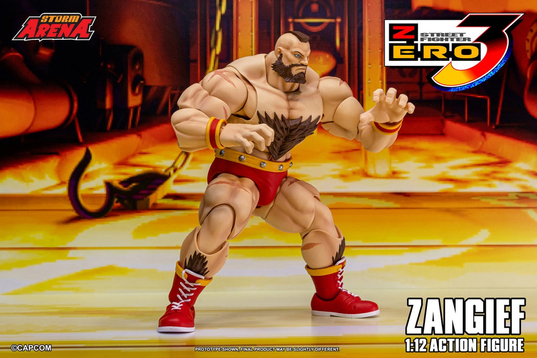 Pre-order 1/12 Storm Collectibles SFSA08 ZANGIEF - STREET FIGHTER ZERO 3 Action Figure