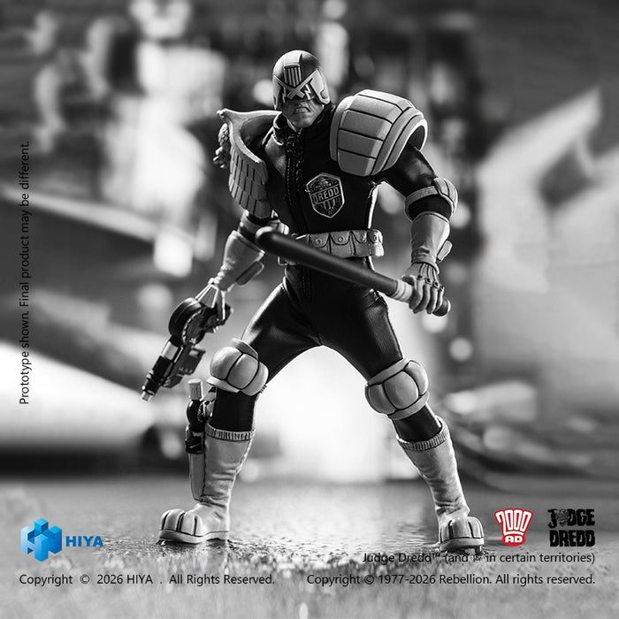 Pre-order 1/12 HiyaToys ESJ0163 Judge Dredd Exquisite Super Series Judge Dredd (Black & White Ver.)