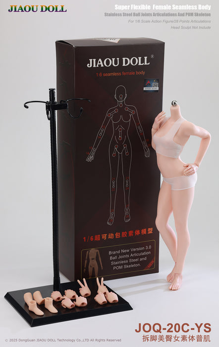 In-stock 1/6 JIAOU DOLLS JOQ-20C JOQ-20C Detachable Feet Muscular Female Body