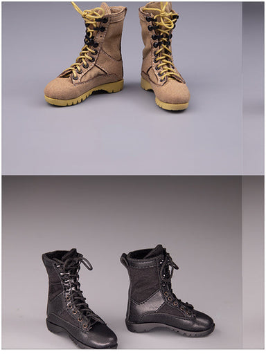 In-stock 1/6 SK011 Desert Combat Boots Hollow w/ Shoelaces Accessory