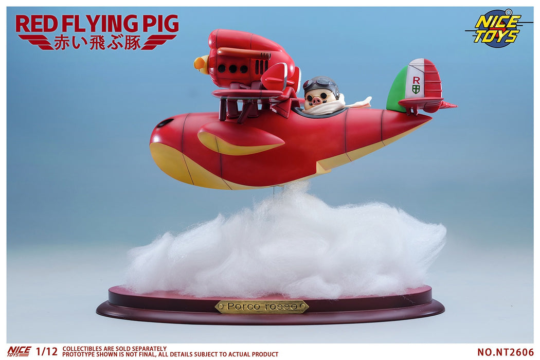 Pre-order 1/12 NICETOYS NT2606B Red Flying Pig Airplane