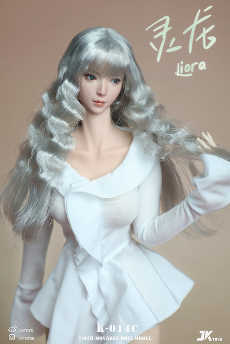 Pre-order 1/6 JKTOYS K-014 Asian Beauty Head Sculpt (Movable Eyes)- Liora