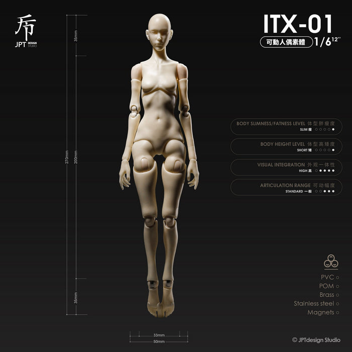 Pre-order 1/6 JPT ITX-01 Female body w/ small breast