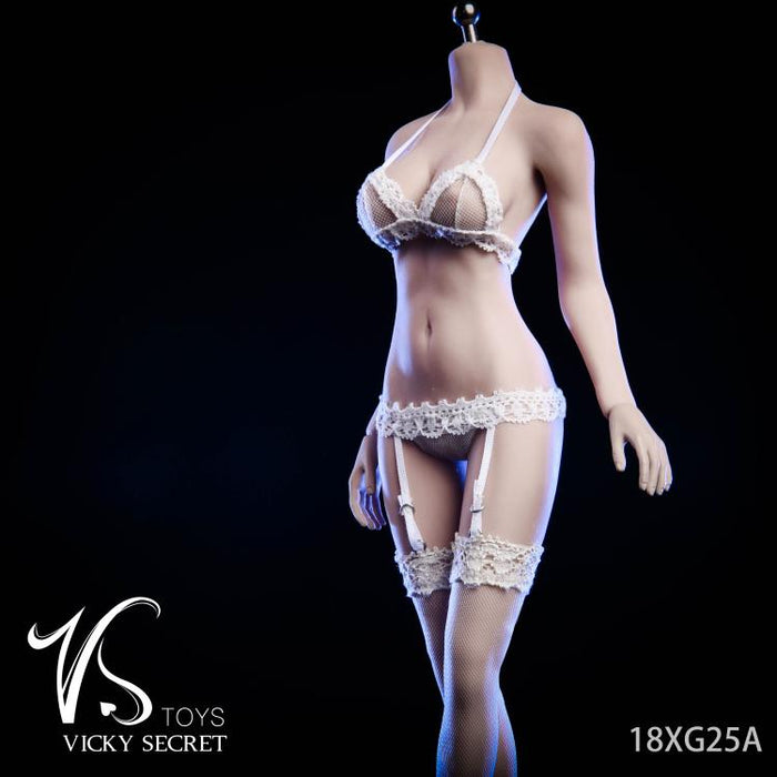 In-Stock 1/6 Scale VSTOYS 18XG25 Lace Garter lingerie Set 12in Action Figure