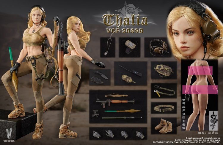 Pre-order 1/6 Verycool VCF-2069 Desert female soldier -Thalia Action Figure