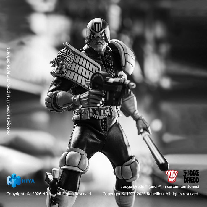 Pre-order 1/12 HiyaToys ESJ0163 Judge Dredd Exquisite Super Series Judge Dredd (Black & White Ver.)